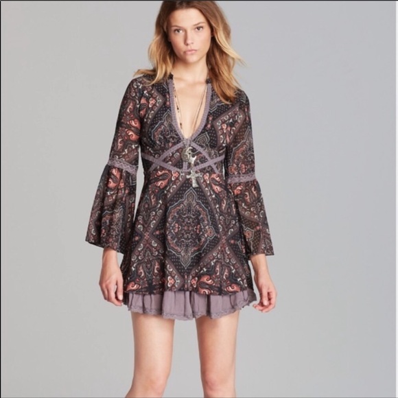 Free People Moonlight Bay Print Dress - Picture 2 of 5